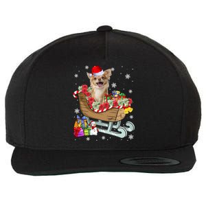 Cute Chihuahua Dog Christmas Santa Hat Xmas Puppy Lover Funny Gift Wool Snapback Cap