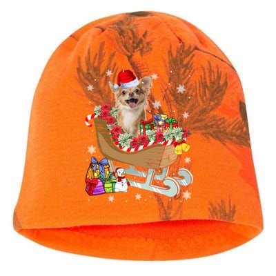 Cute Chihuahua Dog Christmas Santa Hat Xmas Puppy Lover Funny Gift Kati - Camo Knit Beanie