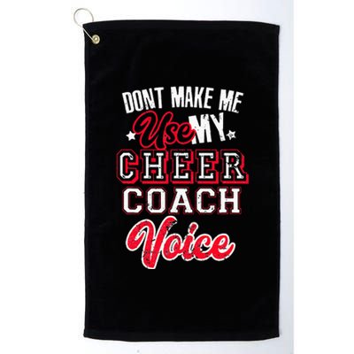 Cheerleading Coach Don't Make Me Use Coach Voice Platinum Collection Golf Towel