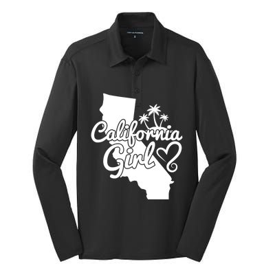 Cali California Dreaming Gift Silk Touch Performance Long Sleeve Polo