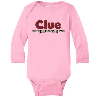 Clue Classic Detective Game Baby Long Sleeve Bodysuit