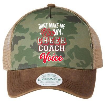 Cheerleading Coach Don't Make Me Use My Cheer Coach Voice Legacy Tie Dye Trucker Hat