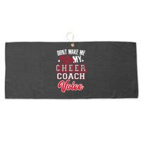 Cheerleading Coach Don't Make Me Use My Cheer Coach Voice Large Microfiber Waffle Golf Towel