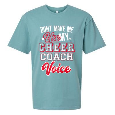 Cheerleading Coach Don't Make Me Use My Cheer Coach Voice Sueded Cloud Jersey T-Shirt