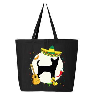 Chihuahua Cinco De Mayo Dog Puppy Lover Mexican 25L Jumbo Tote