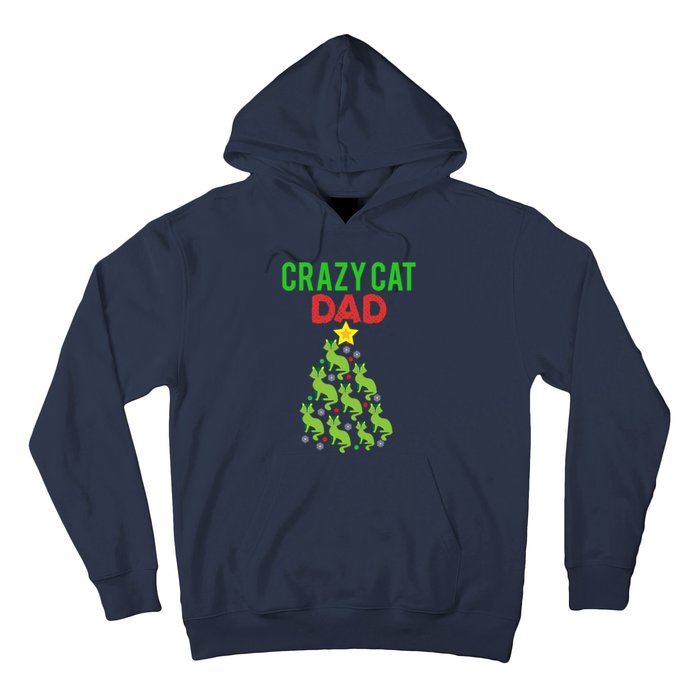 Crazy Cat Dad Christmas Hoodie