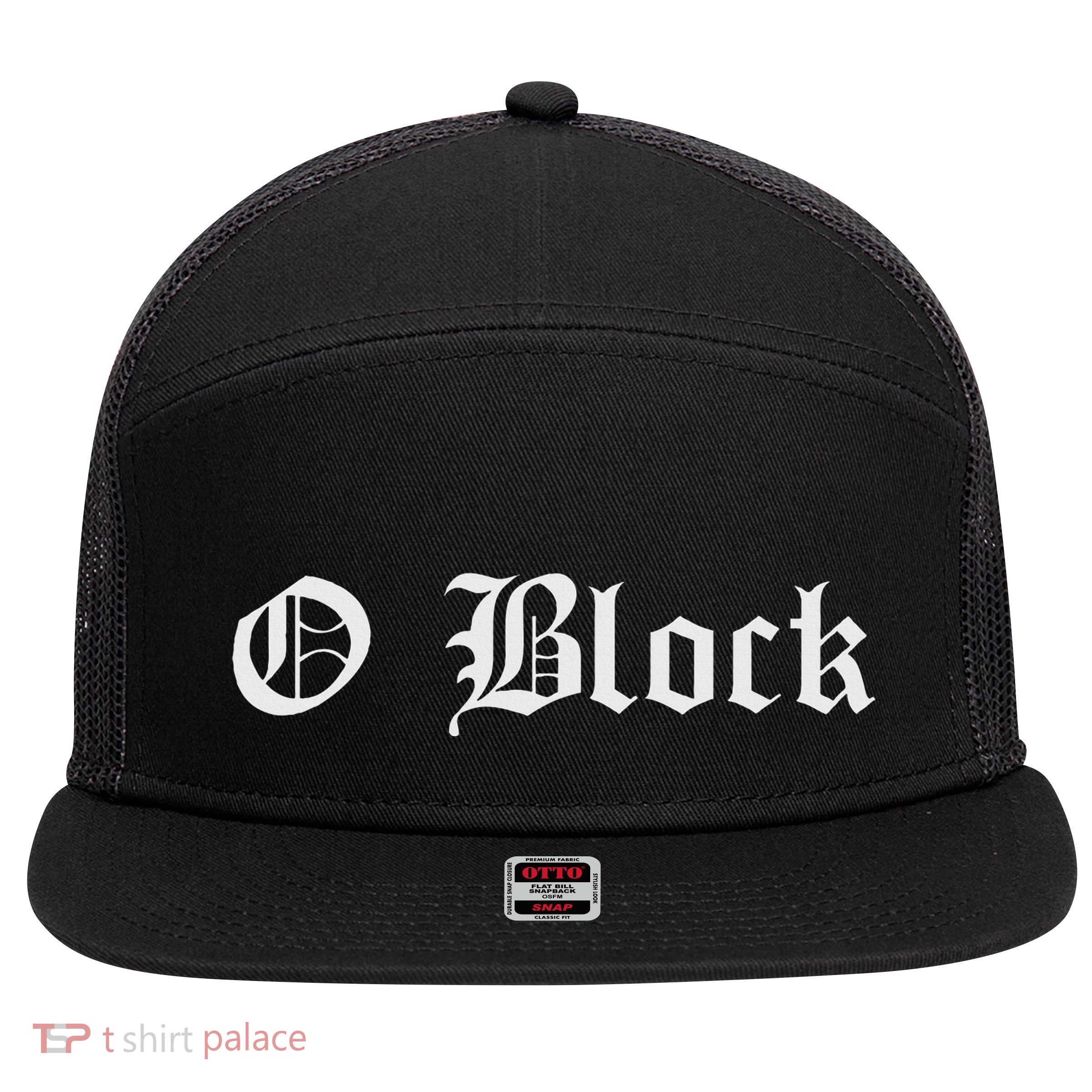 Chiraq Chicago Drill Music O Block 7 Panel Mesh Trucker Snapback Hat