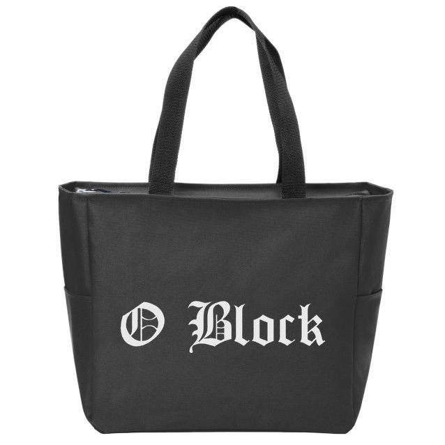 Chiraq Chicago Drill Music O Block Zip Tote Bag