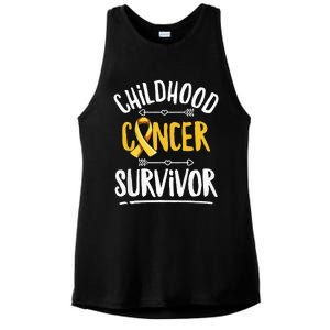 Childhood Cancer Design For A Childhood Cancer Survivor Ladies PosiCharge Tri-Blend Wicking Tank