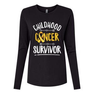 Childhood Cancer Design For A Childhood Cancer Survivor Womens Cotton Relaxed Long Sleeve T-Shirt