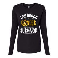 Childhood Cancer Design For A Childhood Cancer Survivor Womens Cotton Relaxed Long Sleeve T-Shirt