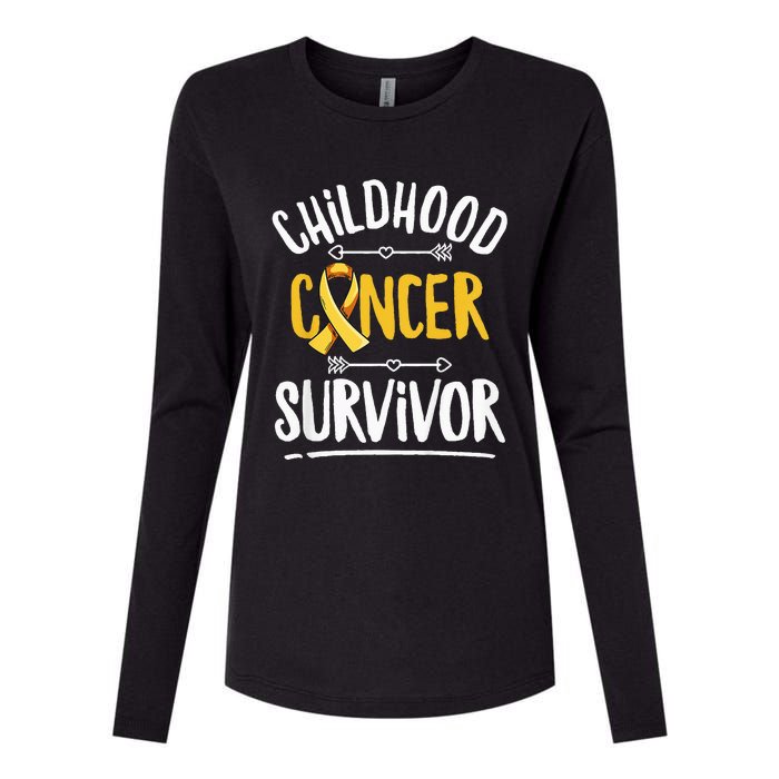 Childhood Cancer Design For A Childhood Cancer Survivor Womens Cotton Relaxed Long Sleeve T-Shirt