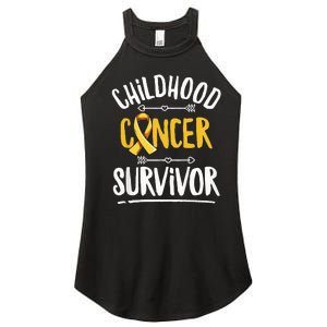 Childhood Cancer Design For A Childhood Cancer Survivor Women's Perfect Tri Rocker Tank