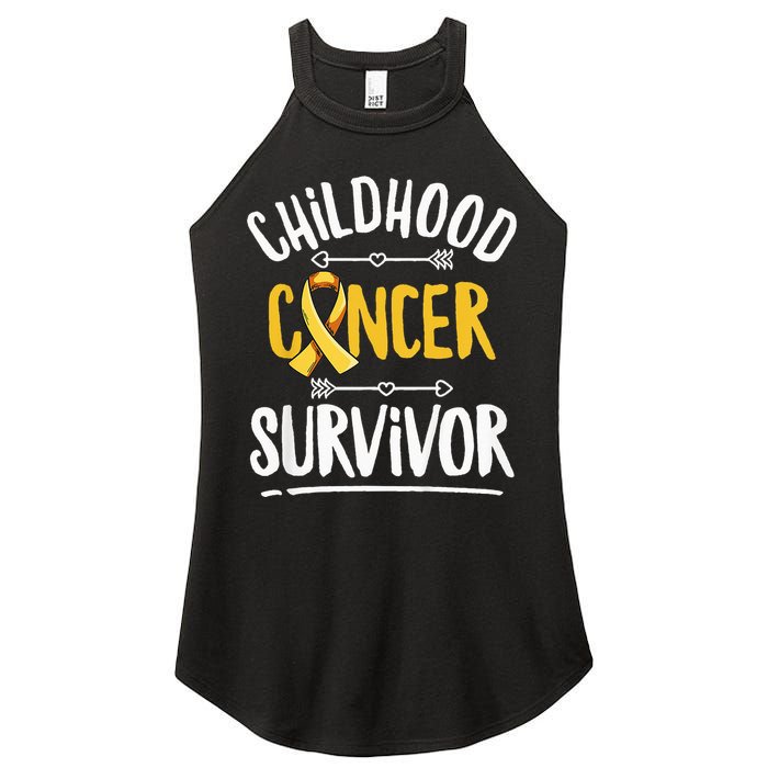 Childhood Cancer Design For A Childhood Cancer Survivor Women's Perfect Tri Rocker Tank