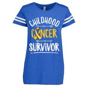 Childhood Cancer Design For A Childhood Cancer Survivor Enza Ladies Jersey Football T-Shirt