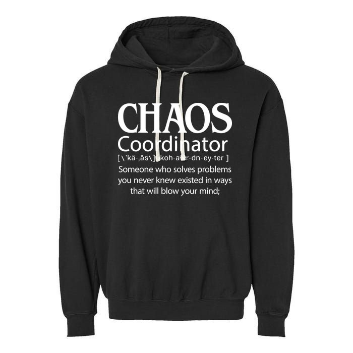 Chaos Coordinator Definition Garment-Dyed Fleece Hoodie