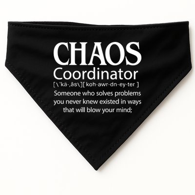 Chaos Coordinator Definition USA-Made Doggie Bandana