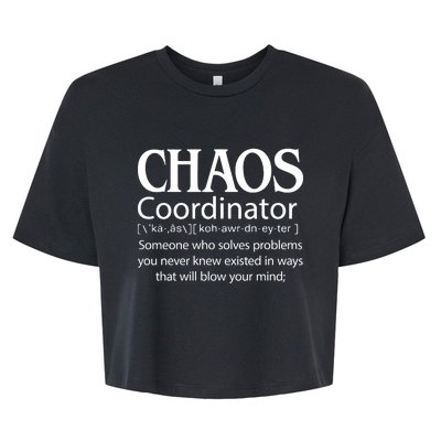 Chaos Coordinator Definition Bella+Canvas Jersey Crop Tee