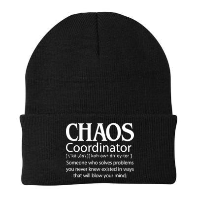 Chaos Coordinator Definition Knit Cap Winter Beanie