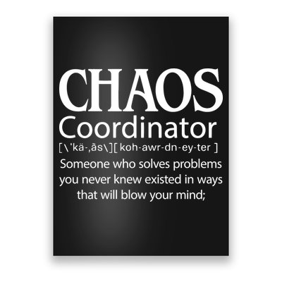 Chaos Coordinator Definition Poster