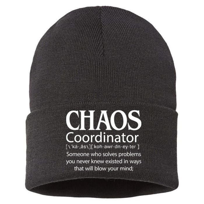 Chaos Coordinator Definition Sustainable Knit Beanie