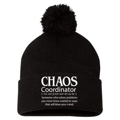 Chaos Coordinator Definition Pom Pom 12in Knit Beanie
