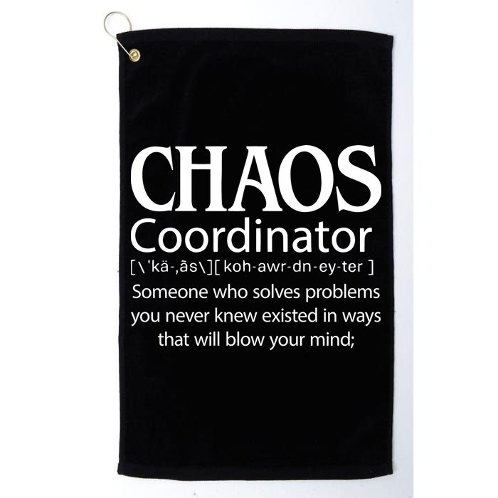 Chaos Coordinator Definition Golf Towel