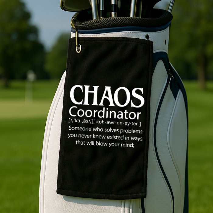 Chaos Coordinator Definition Golf Towel