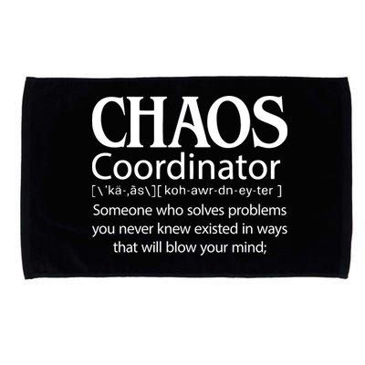 Chaos Coordinator Definition Microfiber Hand Towel