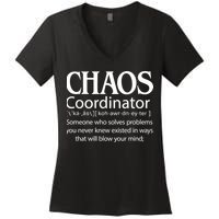 Chaos Coordinator Definition Women's V-Neck T-Shirt