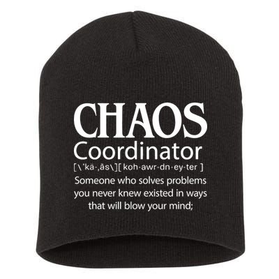 Chaos Coordinator Definition Short Acrylic Beanie