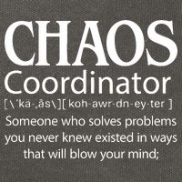 Chaos Coordinator Definition Cotton Canvas Backpack