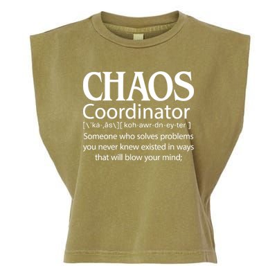 Chaos Coordinator Definition Garment-Dyed Women's Muscle Tee