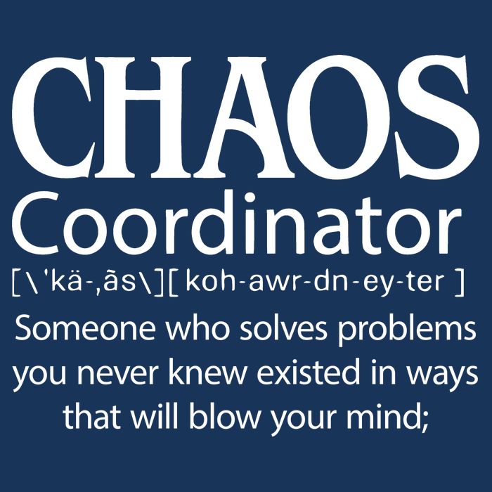 Chaos Coordinator Definition Infant Baby Jersey Bodysuit
