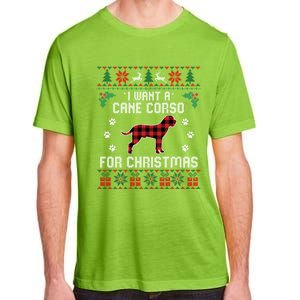 Cane Corso Dog Lover Xmas Funny Gift Dog Ugly Christmas Sweater Gift Adult ChromaSoft Performance T-Shirt