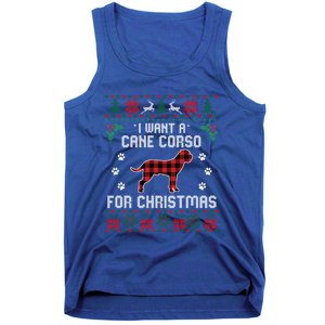 Cane Corso Dog Lover Xmas Funny Gift Dog Ugly Christmas Sweater Gift Tank Top