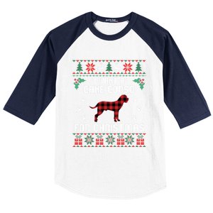 Cane Corso Dog Lover Xmas Funny Gift Dog Ugly Christmas Sweater Gift Baseball Sleeve Shirt