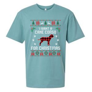 Cane Corso Dog Lover Xmas Funny Gift Dog Ugly Christmas Sweater Gift Sueded Cloud Jersey T-Shirt