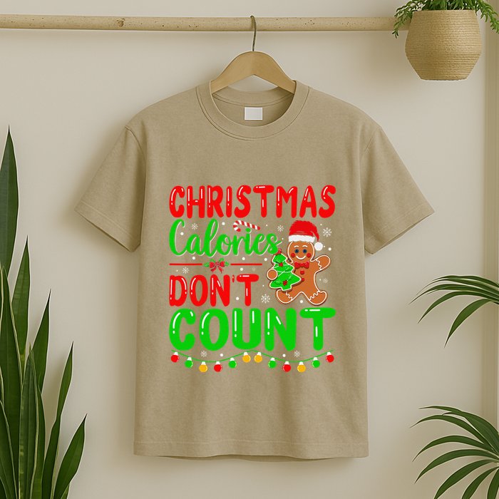 Christmas Calories DonT Count Cookie Gingerbread T-Shirt