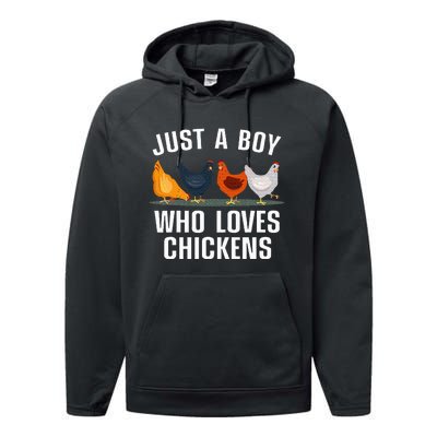 Cute Chicken Design Farming Chicken Lover Performance Fleece Hoodie