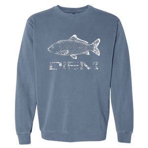 Carp (Carpe) Diem Fishing Fish Garment-Dyed Sweatshirt