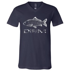 Carp (Carpe) Diem Fishing Fish V-Neck T-Shirt