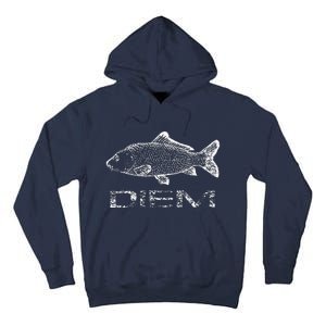 Carp (Carpe) Diem Fishing Fish Tall Hoodie