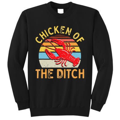 Crawfish Chicken Ditch Retro Cajun Food funny festival Sweatshirt