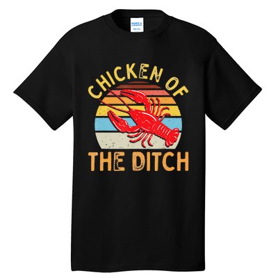 Crawfish Chicken Ditch Retro Cajun Food funny festival Tall T-Shirt