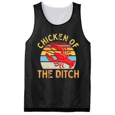 Crawfish Chicken Ditch Retro Cajun Food funny festival Mesh Reversible Basketball Jersey Tank