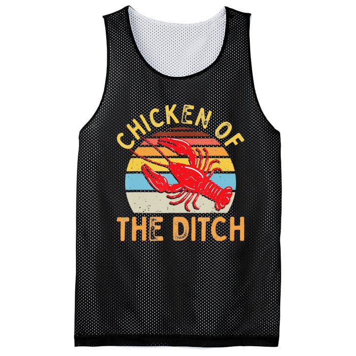 Crawfish Chicken Ditch Retro Cajun Food funny festival Mesh Reversible Basketball Jersey Tank