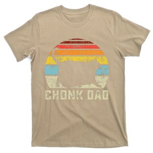 Chonk Cat Dad Scale Meme Funny Retro Style Daddy Cats Memes T-Shirt