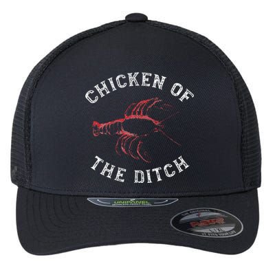 Crawfish Chicken Ditch Retro Cajun Food Gift Flexfit Unipanel Trucker Cap