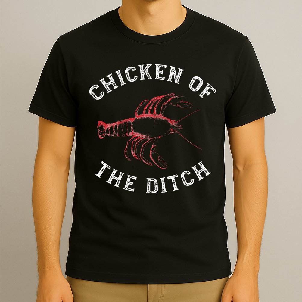Crawfish Chicken Ditch Retro Cajun Food Gift T-Shirt
